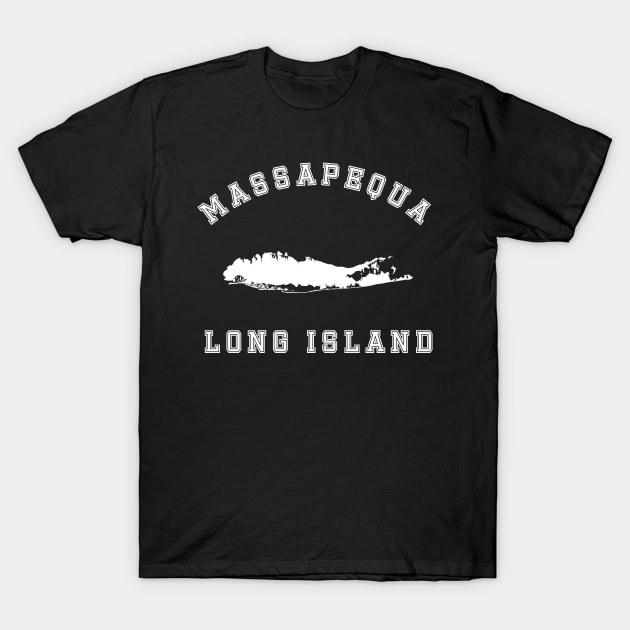 Massapequa Long Island (Dark Colors) T-Shirt by Proud Town Tees